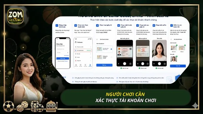 Người chơi cần xác thực tài khoản chơi
